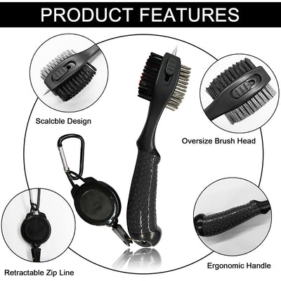 1 Pack Golf Cleaning Brush Groove Cleaner