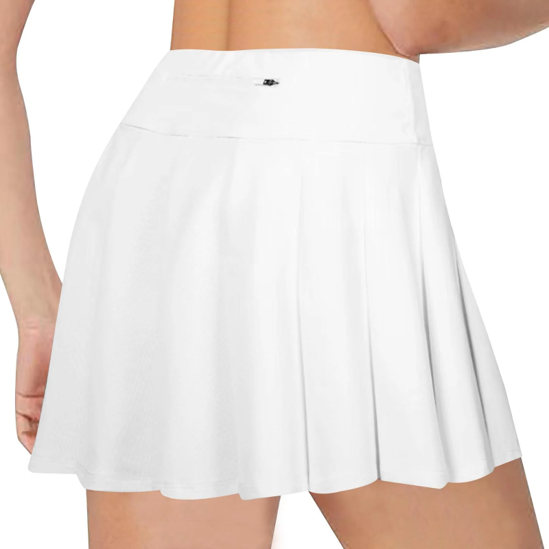 Jupes de golf et de tennis plissées pour femmes, taille haute, bleu marine 