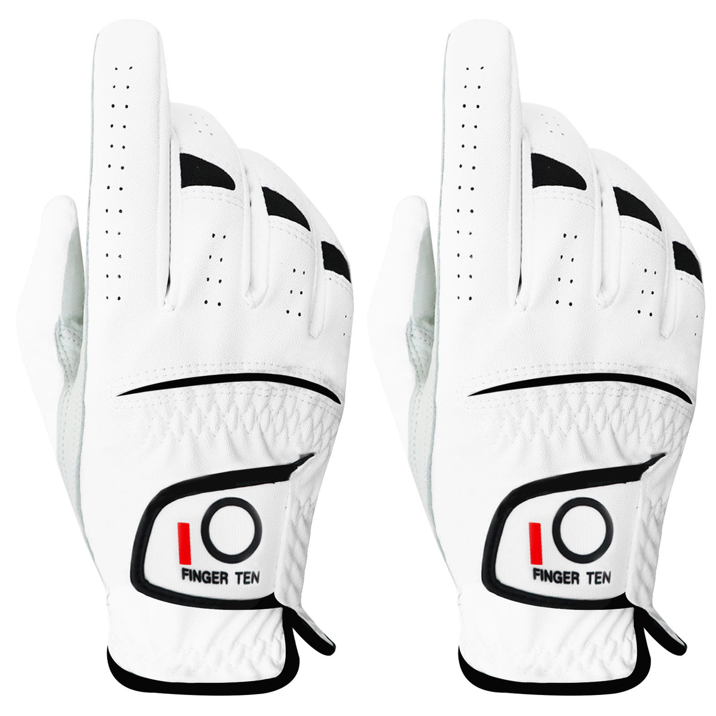 2 Pack Men Cabretta Synthetic Leather Golf Glove