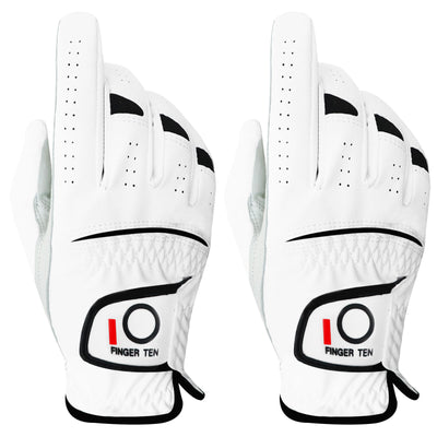 2 Pack Men Cabretta Synthetic Leather Golf Glove