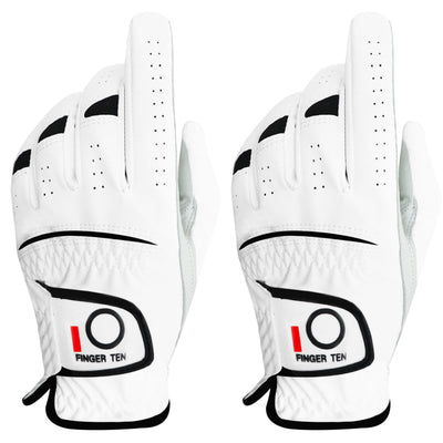 2 Pack Men Cabretta Synthetic Leather Golf Glove