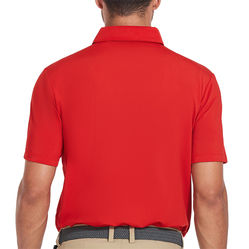 Chemise de golf à manches courtes New Performance Fit pour homme, noire 