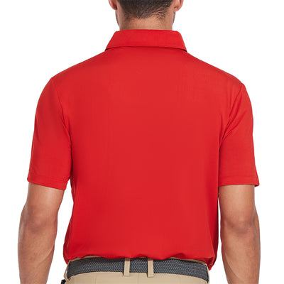 New Performance Fit Short Sleeve Golf Shirt Men White