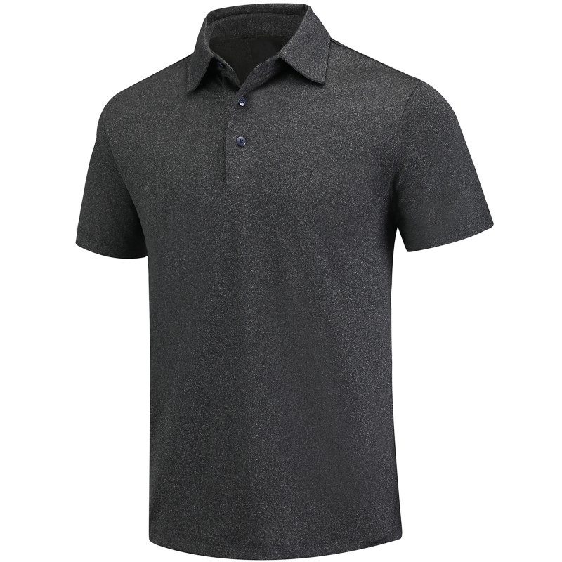 Chemise de golf à manches courtes Dry Fit pour homme, rouge 