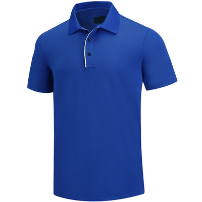 Polo de golf à manches courtes Tour Fit pour homme, bleu marine 