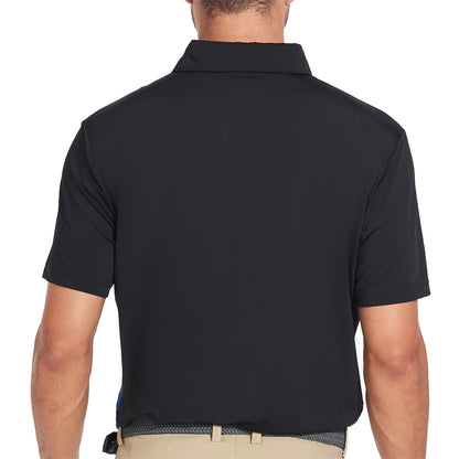 New Dry Fit Short Sleeve Golf Shirt Men Blue