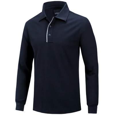 Tour Fit Long Sleeve Golf Shirt Men White