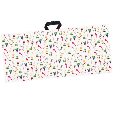 Serviette de golf imprimée 14 x 42 pouces avec clip à œillets, 1 paquet Mod Dot 