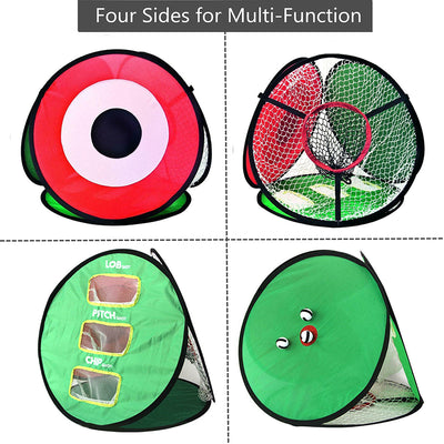 Golf Practice Net Driving and Chipping Cage With 12 Ball