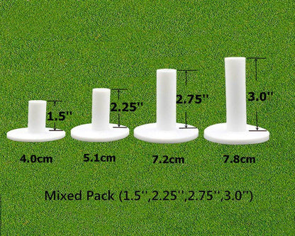 4 Pack Rubber Mat Tees Mixed Height