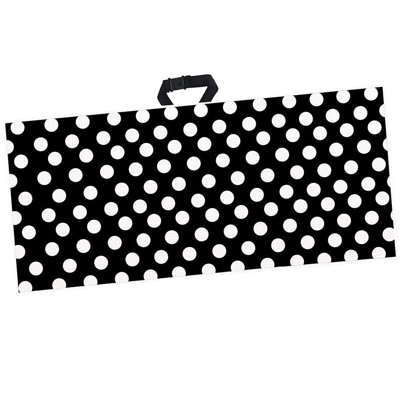 Serviette de golf imprimée 14 x 42 pouces avec clip à œillets, 1 paquet, motif léopard 