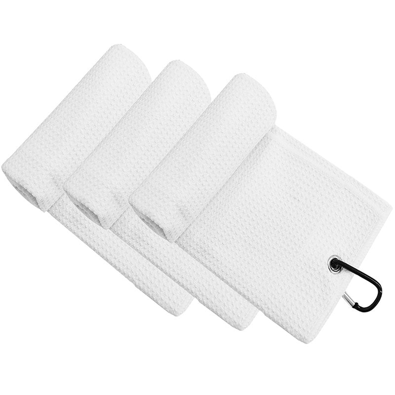 3 Pack Golf Towels for Golf Bags Tri-fold 24’’X16’’
