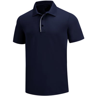 Polo de golf à manches courtes Tour Fit pour homme, bleu marine 